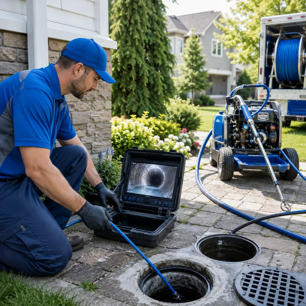 Outdoor drain cleaning professionals serving Carville, LA